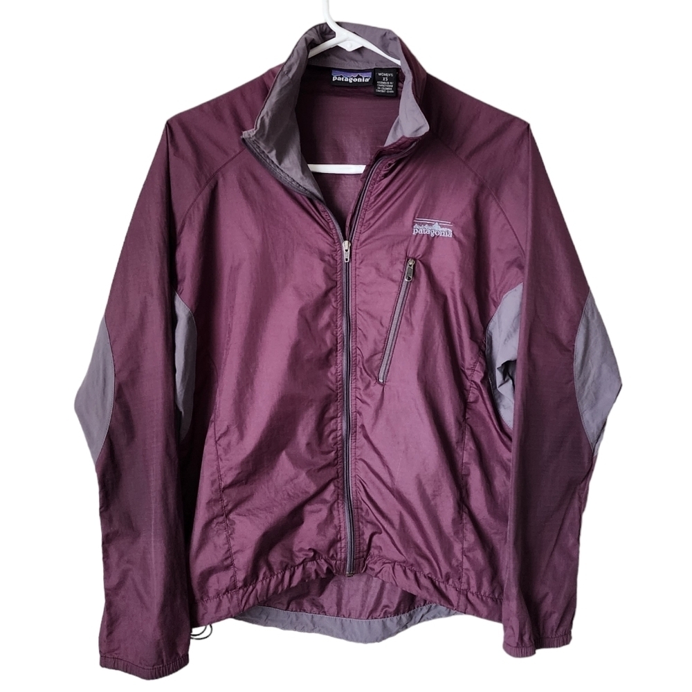 PATAGONIA x VINTAGE‎ Nylon ultra light weight jacket full zip in purple XS